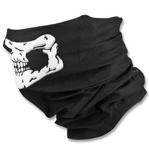 Seamless Multifunctional Magic Headscarf Cycling Face Mask Warm Scarf Halloween Prop Skeleton Head Versatile Scarf