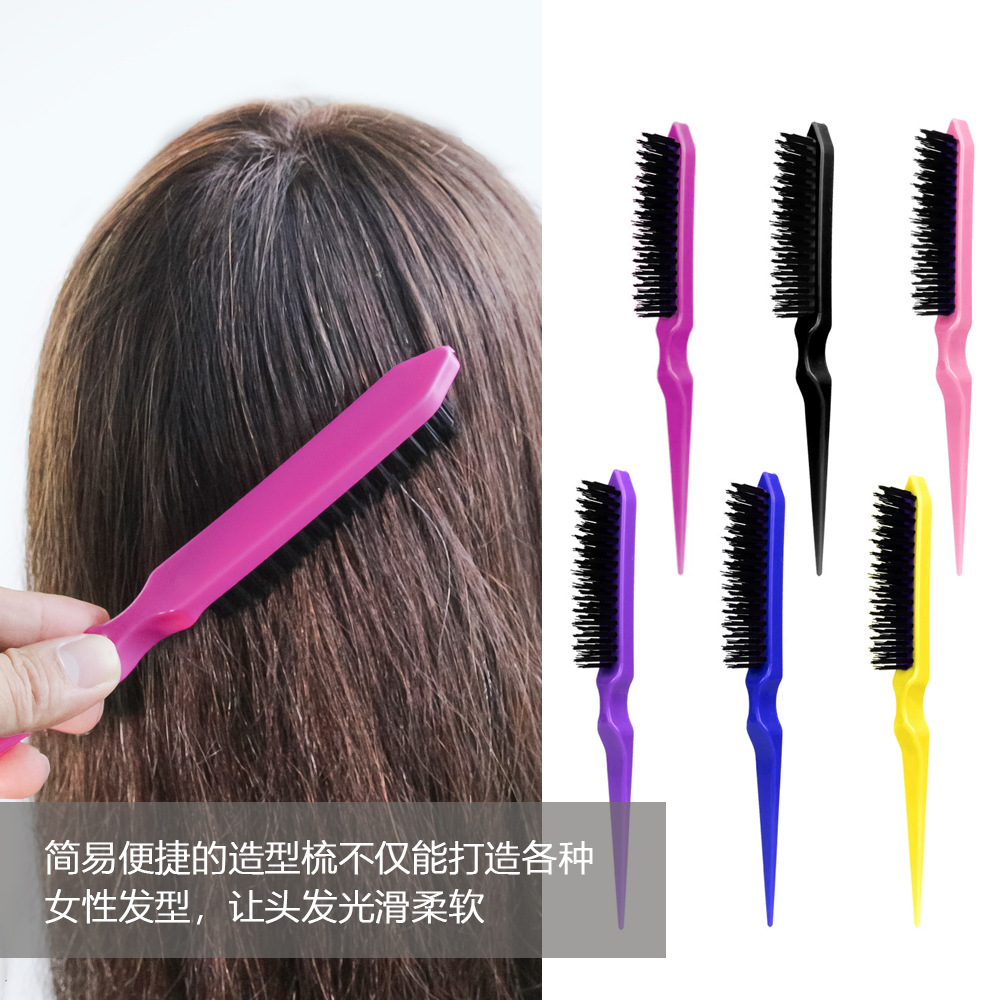 Peinado de tres filas peinado