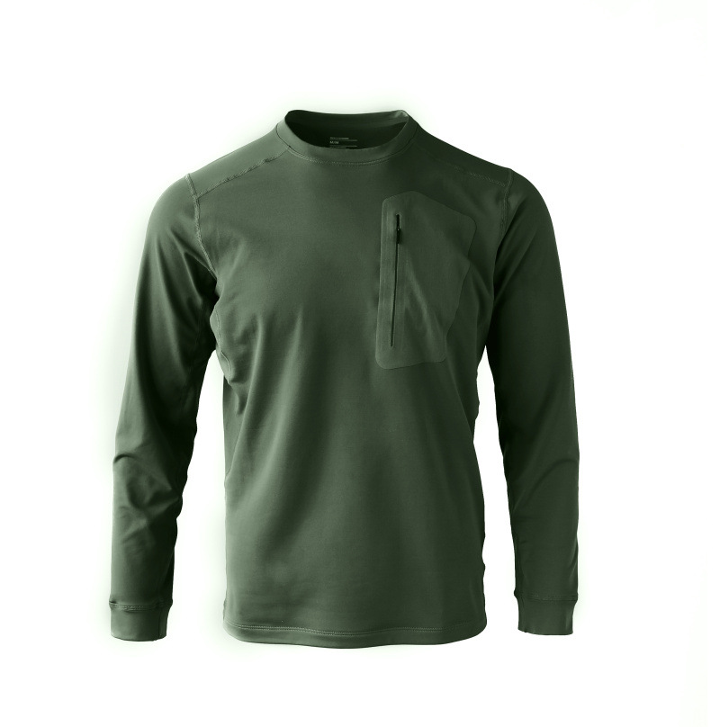 Men's Clothing LT lightweight outdoor sports high elastic quick drying long sleeved bottoming shirt men's and women's round neck T shirt_voghion.com