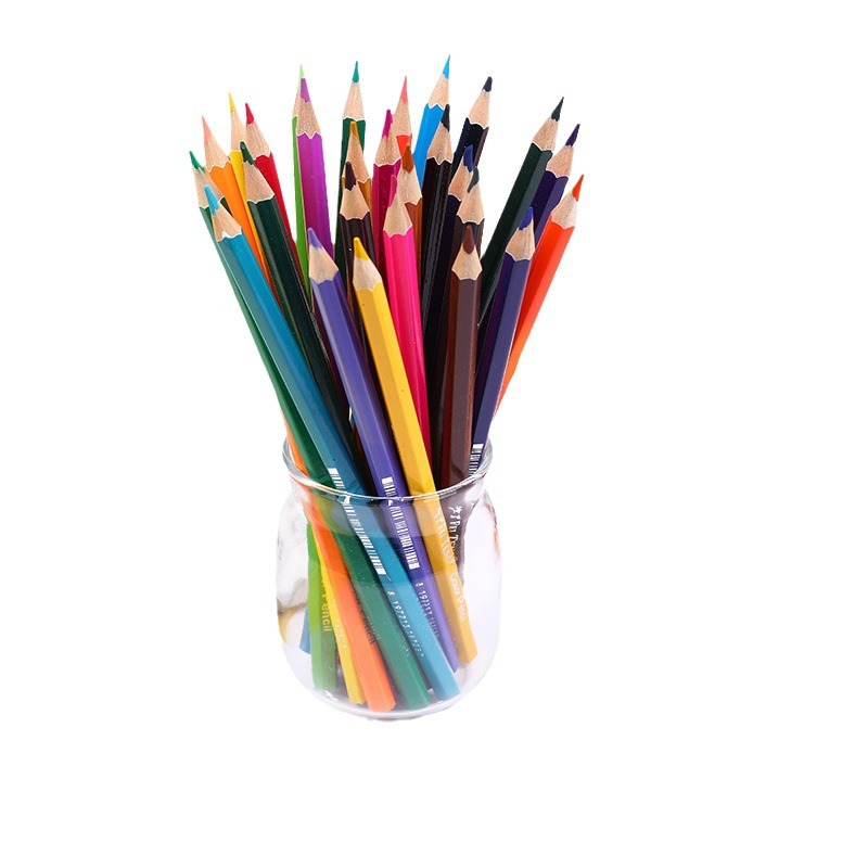 Pluma de 12 colores pluma de 24 colores pluma de color de estudiante lápiz de color pintura lápiz de color pincel de pintura para niños Tapa dura pluma de relleno de color fabricante