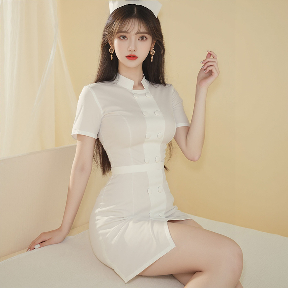 Sexy Pure Desire Nurse Uniform Suit Cosplay Sexy Doctor Halloween Nightclub Maid Costume Role Play
