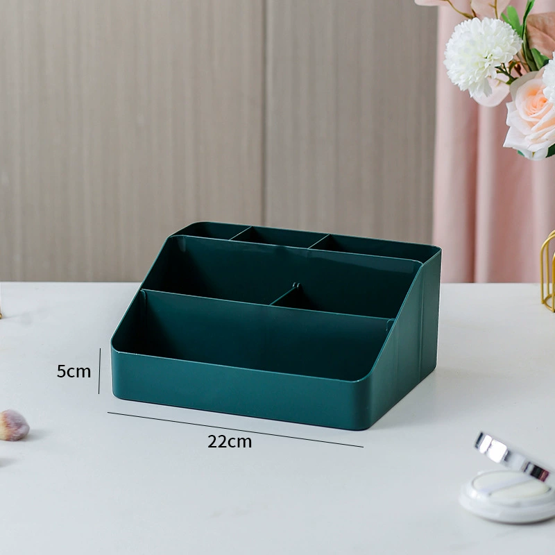 Plastic capacious table storage box, cosmetic lipstick, storage system