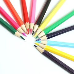 Colorful Pencils 12 Colors Kindergarten Water-Soluble Children Student Cartoon Drawing Doodle Cylinder Pack School Supplies Wholesale