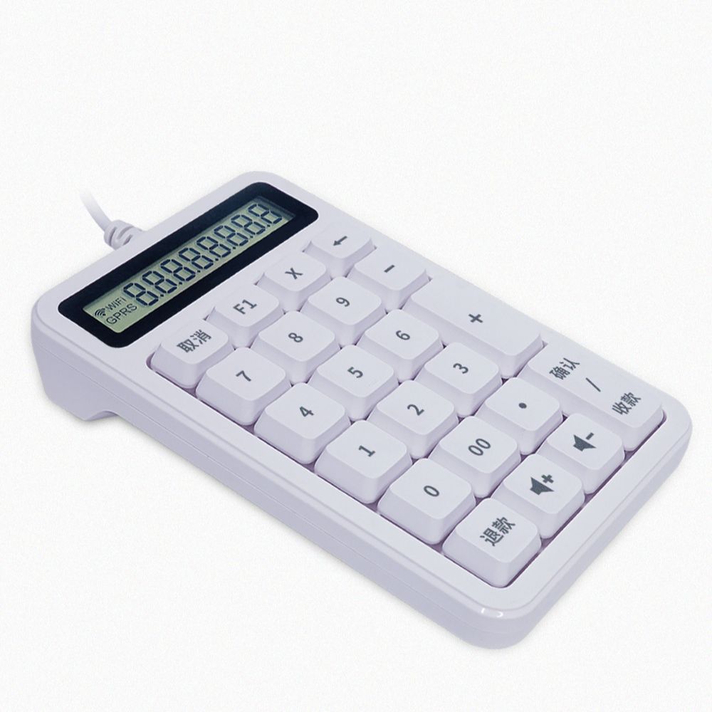 jk138蜻蜓青蛙刷脸支付小键盘USB带显示屏微信支付人脸识别键盘