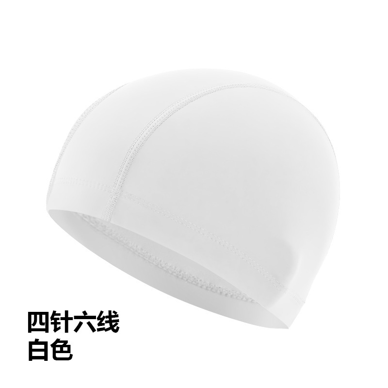 水泳帽 大人用 布製水泳帽 ポリエステル ナイロン 四針六糸 男女兼用 大きめサイズ 水泳用 紙カード付き|undefined