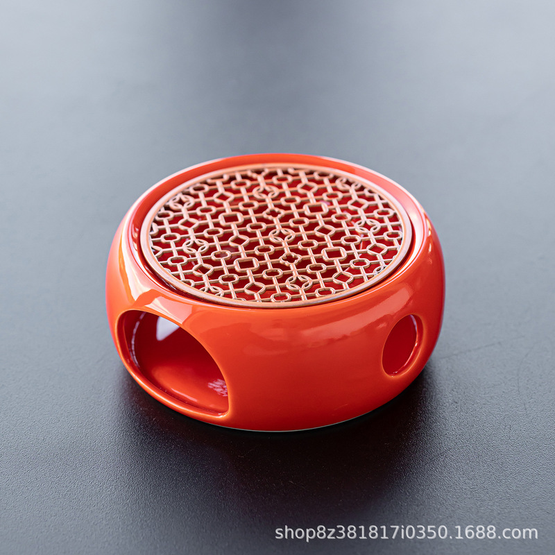 轻奢高档暖温茶炉花茶壶蜡烛煮茶炉陶瓷底座加热炉保温明火煮茶器|undefined