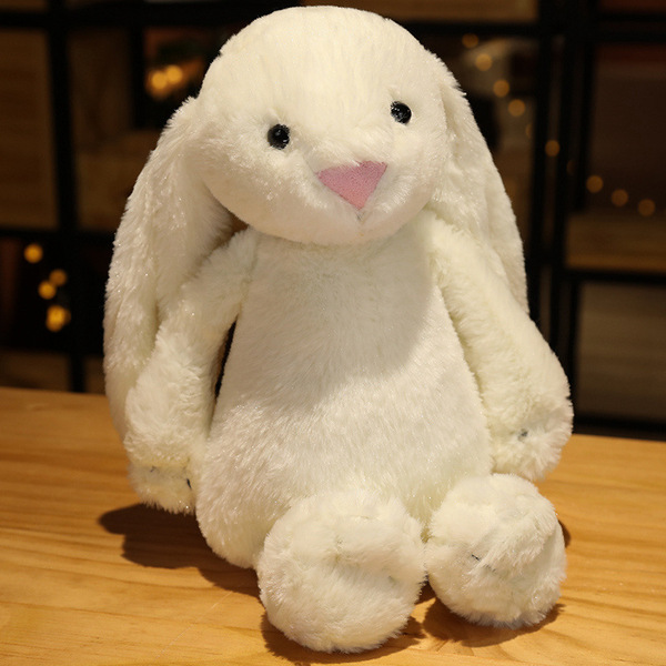 Shy Bonnie Rabbit Cute Lop-Eared Rabbit Skin Friendly Soft Stuffed Toy Children's Soothing Accompanying Rag Doll Gift
