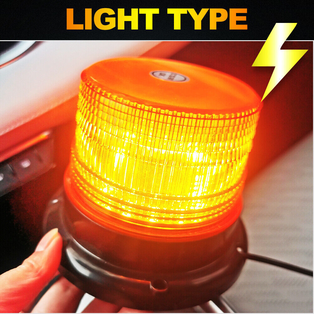 Transfronterizo 12LED lámpara de advertencia de detonación del vehículo para ingeniería de camiones elevadores luz amarilla luz de baliza superior image 6
