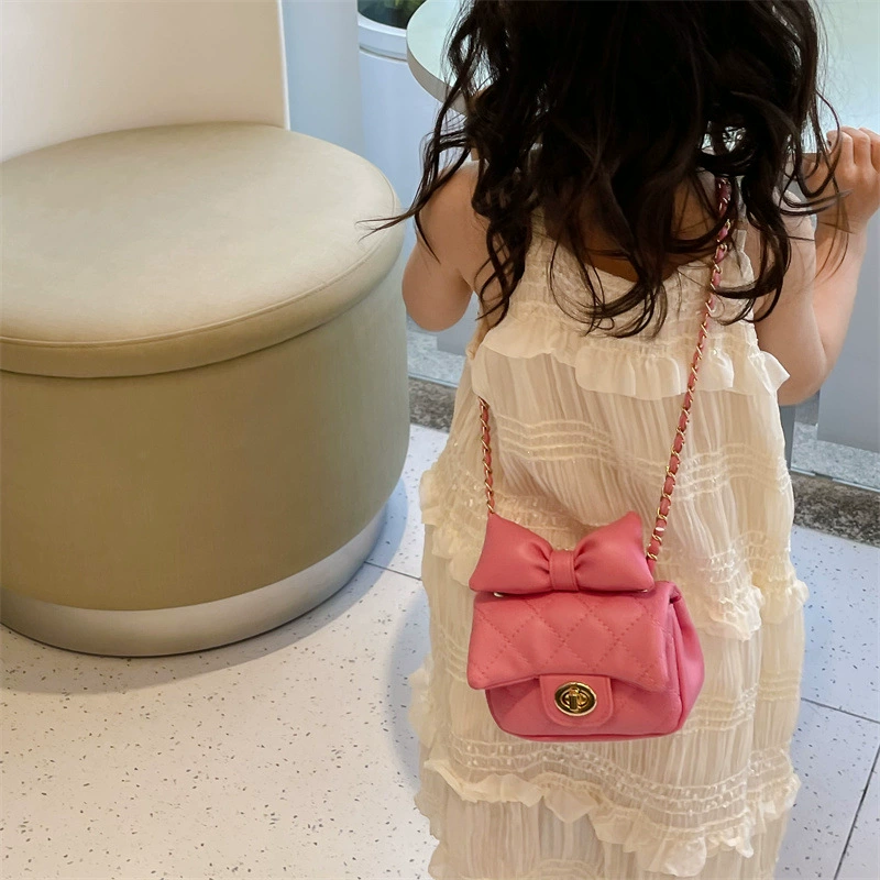 Soft children's bag, small shoulder bag, children's one-shoulder bag, decorations, Chanel style