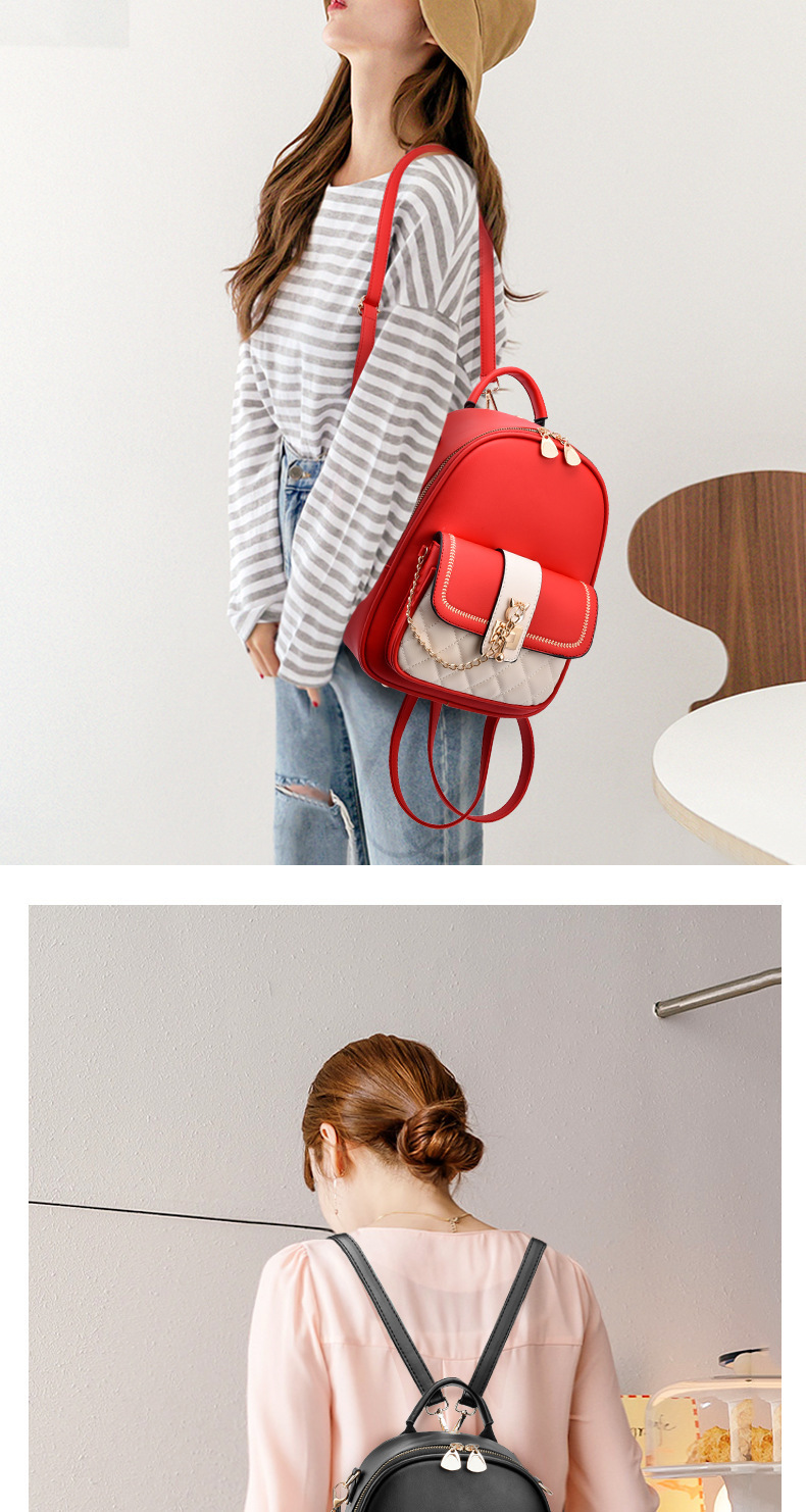 Color Block Casual Daily Women's Backpack display picture 2