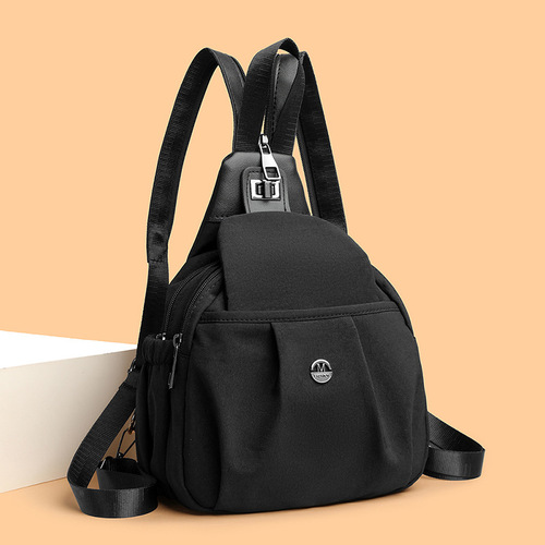 Travel backpack women's new single-shoulder chest bag, lightweight, commuting, crossbody, multifunctional sports leisure single-shoulder crossbody bag