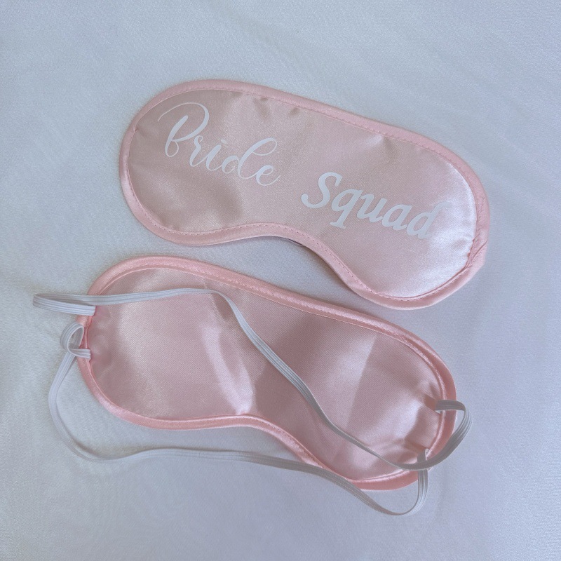 Máscara de ojo nupcial dama de honor regalo de boda bolsa de almacenamiento sombreado traje transpirable fabricante de máscara de ojo de regalo de aviación en stock