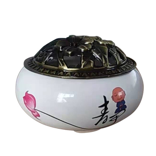 Ceramic incense burner kiln turned blue incense burner ice cracked celadon incense burner tower incense disc incense burner mosquito incense burner disc incense burner small incense burner