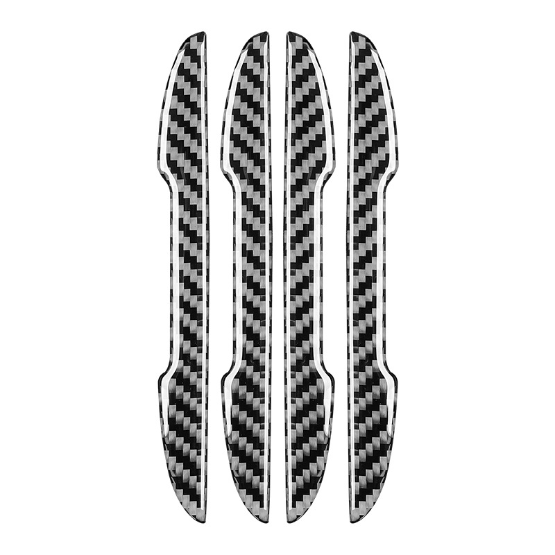 Tira de parachoques de la puerta del coche Universal de fibra de carbono de apertura de la puerta tira adhesiva anti-arañazos pegatinas de parachoques de la puerta del coche