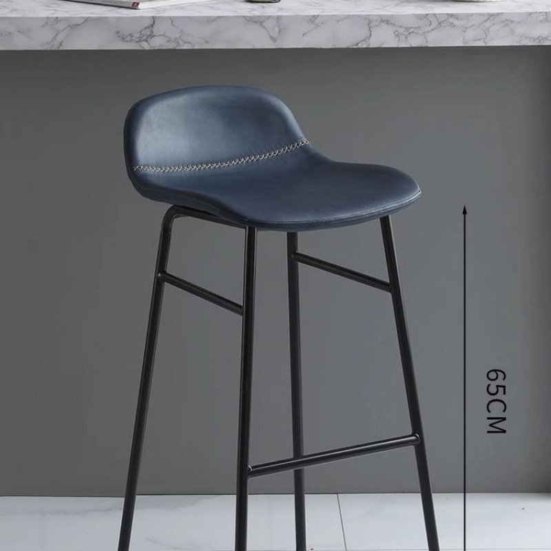 안장 가죽 블루 [65cm 검정색 다리]