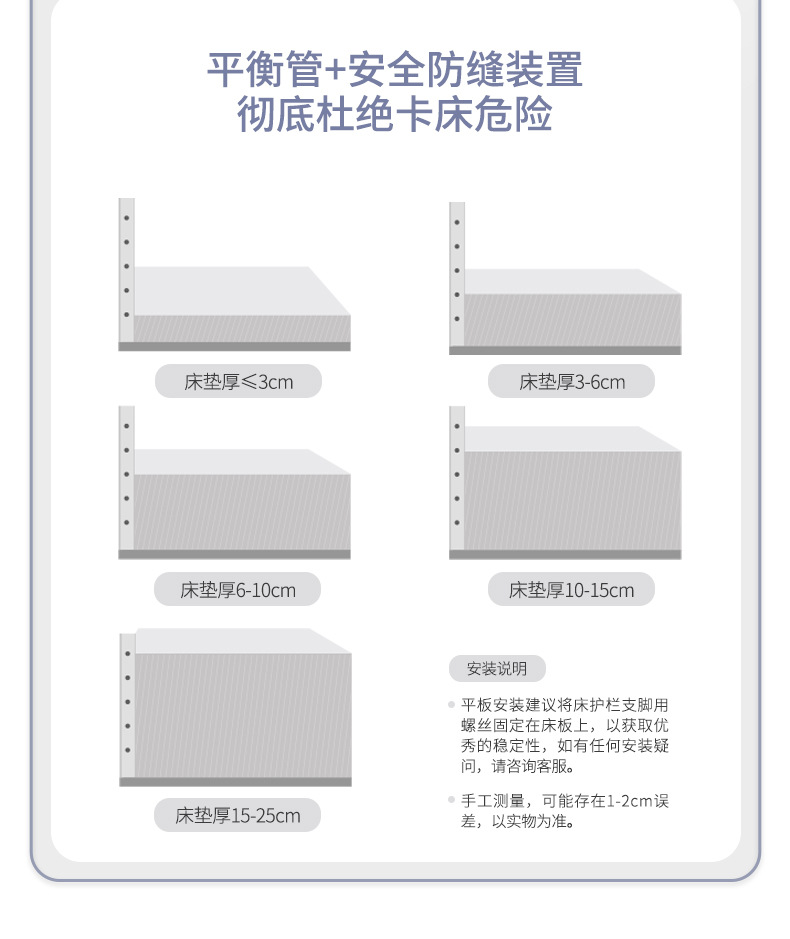 工厂直接发货的床护栏