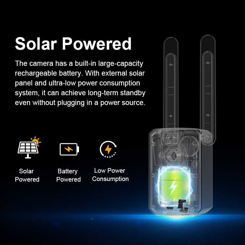 Amazon al aire libre 4G monitor solar protección forestal HD infrarrojos visión nocturna detección cámara de caza