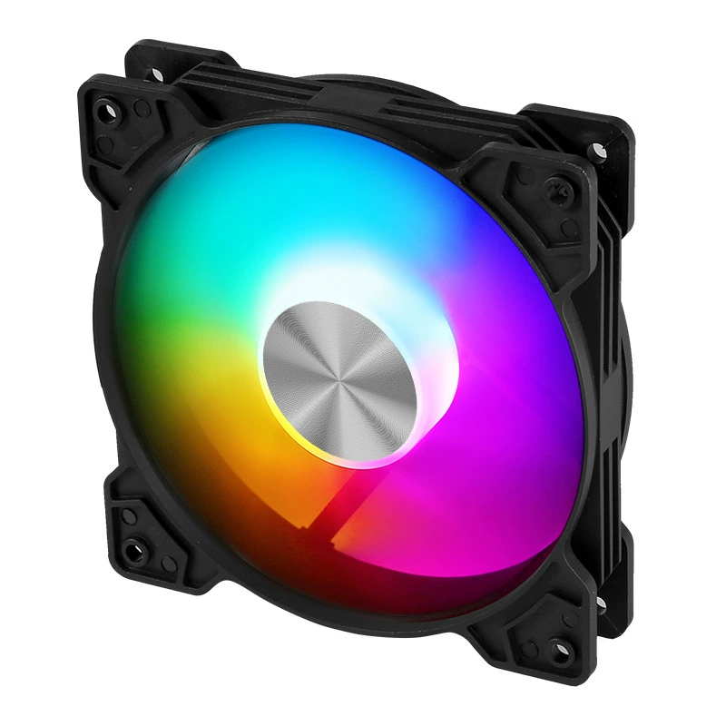 Кейс-вентилятор Фантом III (узор CD), 120×120×25 мм, подсветка RGB, IDE 4-пин, 1200 об/мин
