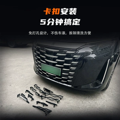 grille, radiator protection accessories, clip-on, Automobile anti-insect net