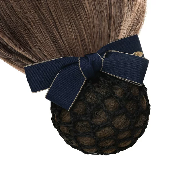 Headflower Female Professional Nurse Net Flower Hairpin Flight Attendant Headwear Simple Korean Net Celebrant Bank Stewardess Hair Net Bag Clip