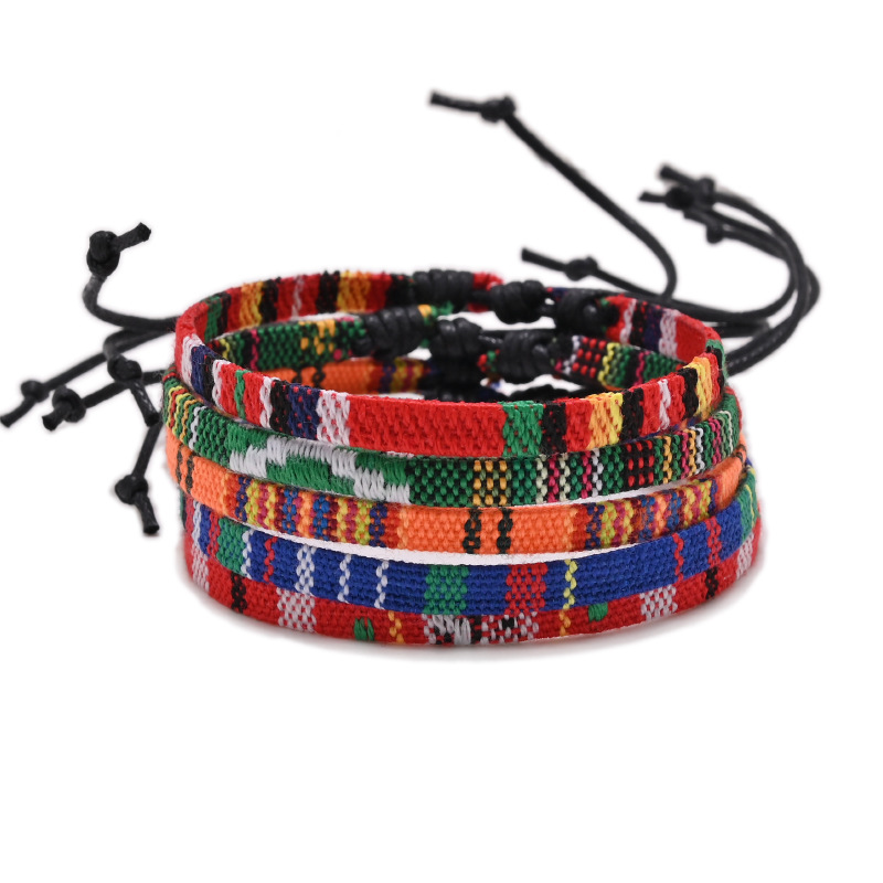 Unisex Gender Ethnic Style Color Block Rope Wholesale Bracelets