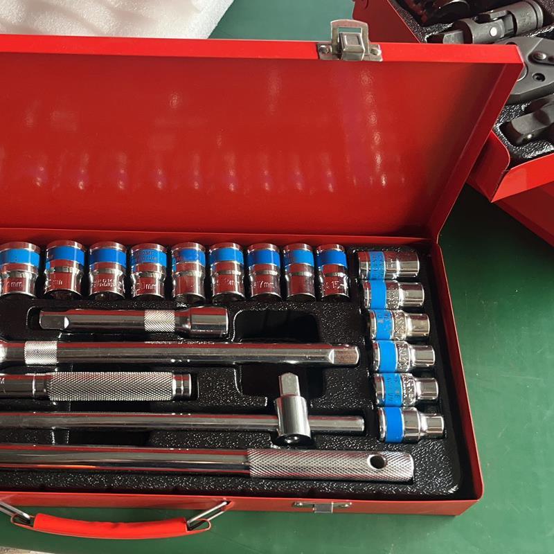 磷化1/2大飞棘轮扳手套筒组合黑快轮修车工具套装汽车维修工具箱|undefined