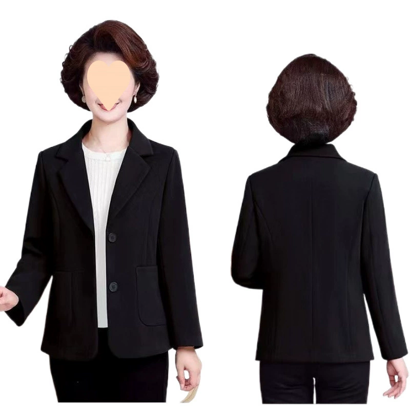 Spring autumn classic suit jacket for mother, 40 years, 6 years, western style, for middle age