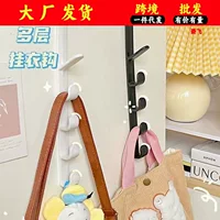  Hook hanger on bedroom door without punching door back storage storage hook clothes hanger clothes hanger hat hook door
