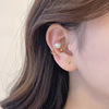 Fashionable universal elegant brand earrings from pearl, simple and elegant design, no pierced ears, Korean style