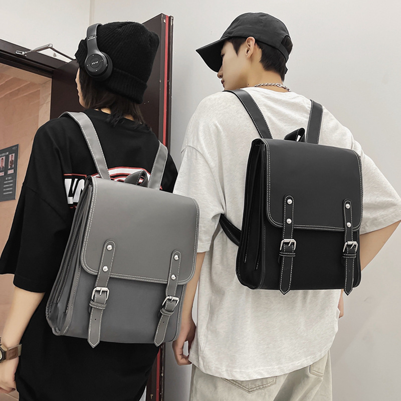 2022 nuevo estilo cuero suave antirrobo estudiante de secundaria mochila moda simple casual computadora mochila escolar al por mayor