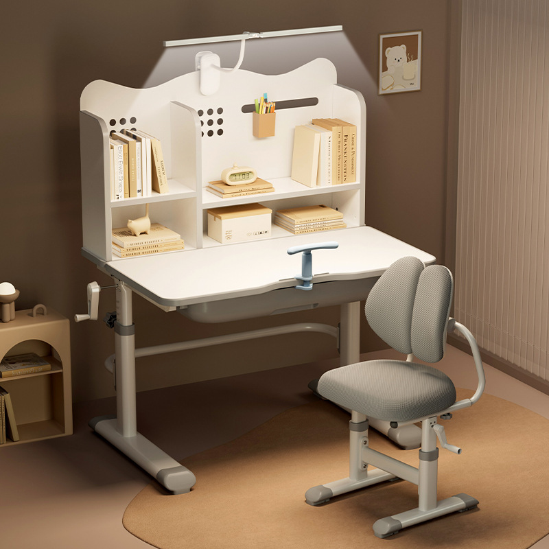 2025 New Kidsren's Study Table, Primary School Student Home Writing Desk, Kidsren's Special Table, Lift Table and Chair Set