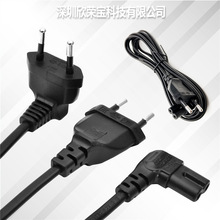 AC�Դ��CEE7/16�WʽIEC C7VDE�W�˲��^�� 90�ȏ��^�WҎ8��β L��