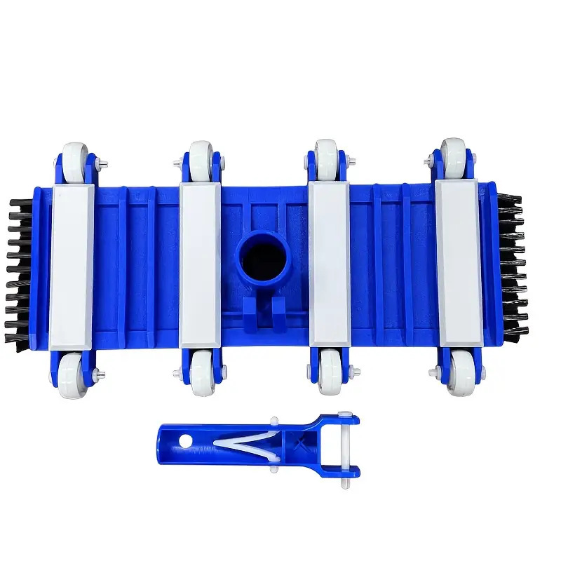 Piscina reforzada cabeza de absorción de suciedad 14 pulgadas piscina con cepillo lateral productos de limpieza de piscina en stock directo transfronterizo