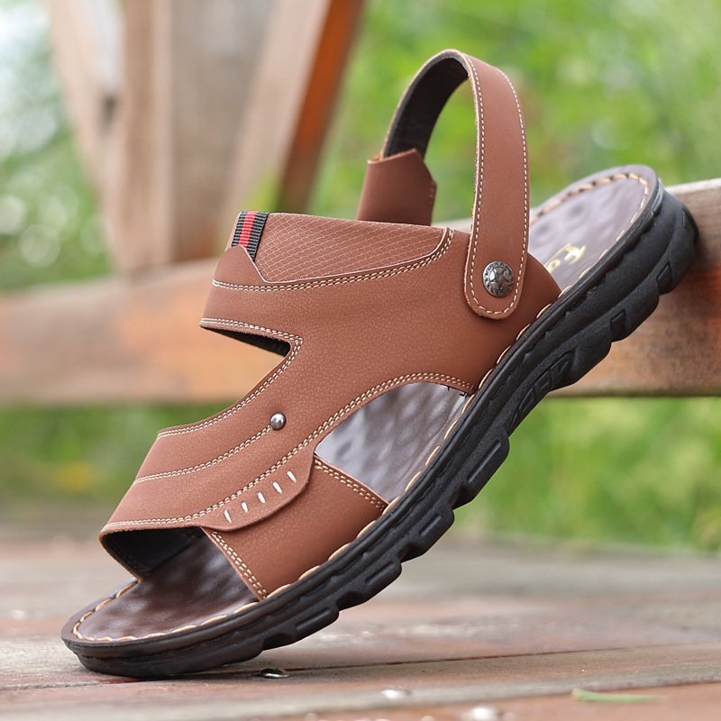 Comfortable Men's Beach Sandals Non-slip Casual Summer Footwear_voghion.com