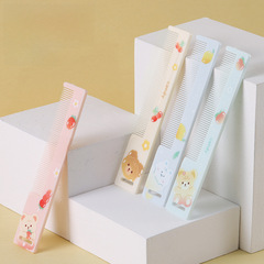 Cartoon Cute Girl Anti-static Home Use Densely-toothed Comb Wide-toothed Comb Portable Straight Hair Long Hair Pointed Tail Comb Wholesale