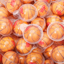 網紅3D爆漿流心軟糖創意足球籃球草莓味夾心軟糖萬聖節糖果零食