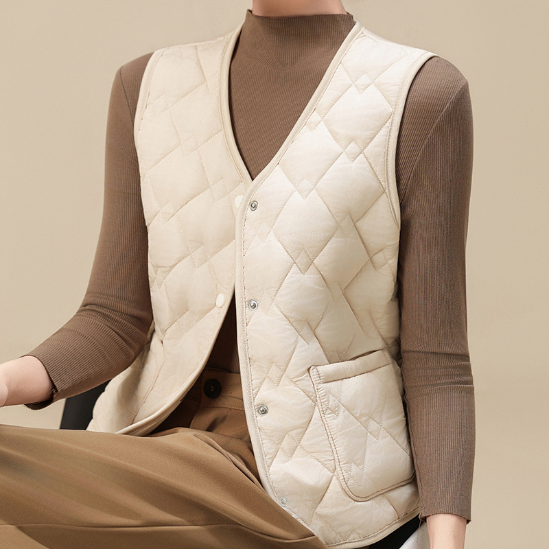 保暖短款马甲女2025新款秋冬时尚加厚保暖坎肩内搭背心修身百搭