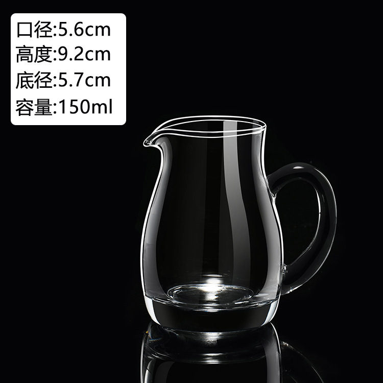 白酒分酒器分酒壺覚醒酒器卸売りホテル家庭用ガラス酒壺目盛り取っ手七字壺酒具|undefined