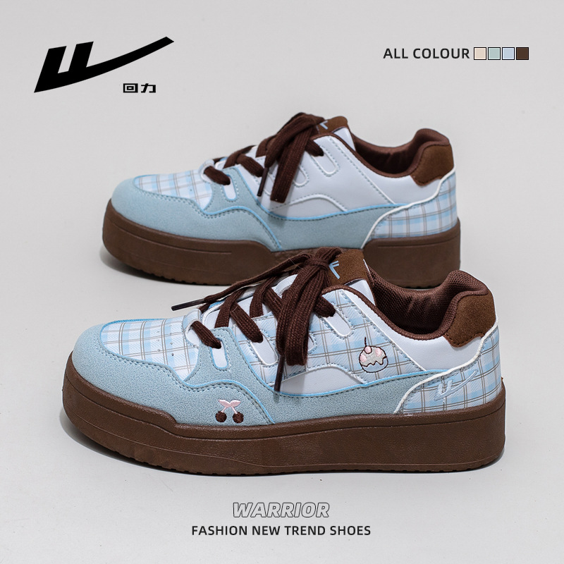 Zapatos casuales de soleas gruesas de otoño de mujeres nuevos pastel de zapatos de estudiantes de color cuadrado zapatos bajos