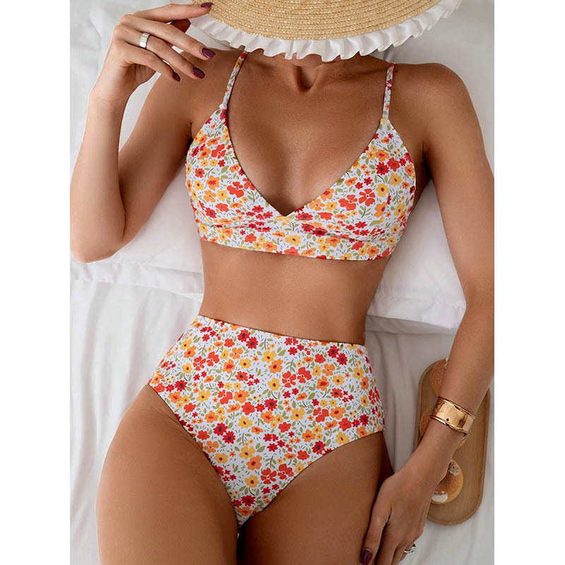 Amazon AliExpress transfronterizo Europa y Estados Unidos una variedad de trajes de baño divididos bikini de mujer trajes de baño de spa de playa