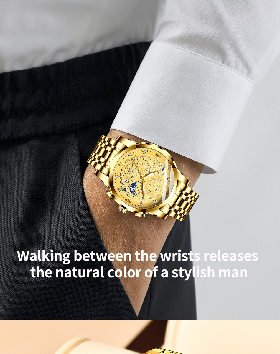 Montre quartz homme étanche design concept squelette épuré_voghion.com