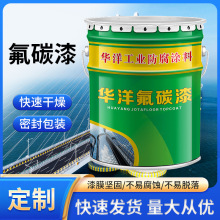 金属氟碳漆定制 钢铁桥梁钢结构氟碳油漆 铁艺防锈金属面漆厂家