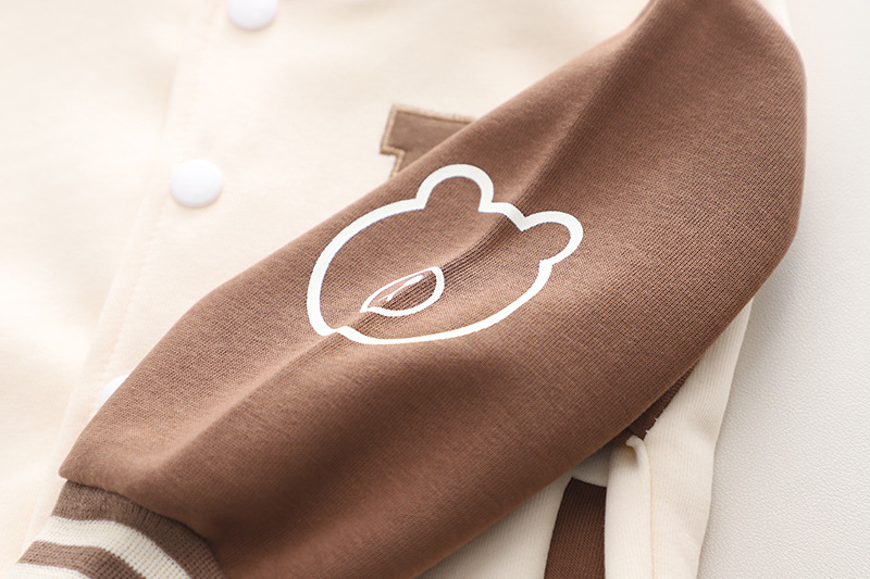 Kannerkleeder Fréijoersnei Artikel Jongen 2 Casual Baseball Kleeder Cardigan Jackett 1-5 Joer al Kanner Cartoon_voghion.com