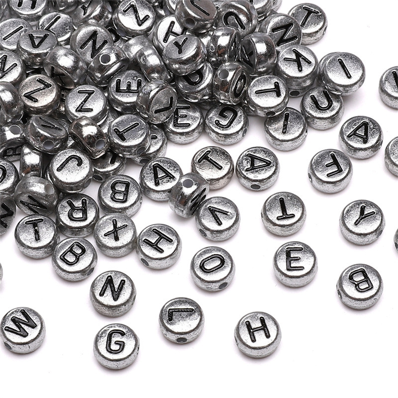 4X7Mm Acrylic English Oblate Single Letter Beads Handmade DIY Beaded Bracelet Decoration Mobile Phone Chain Small Accessories 4X7Mm Acrylic English Oblate Single Letter Beads Handmade DIY Beaded Bracelet Decoration Mobile Phone Chain Small Accessories