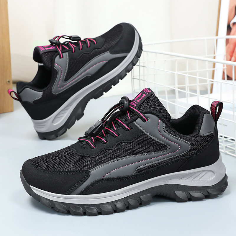 Zapatos para personas mayores al aire libre, verano para mujeres, nuevos zapatos deportivos de mediana edad y ancianos, venta al por mayor, sin cordones, zapatos cómodos para caminar con suela suave