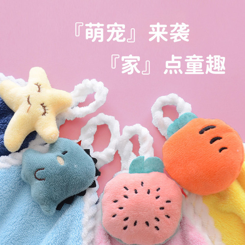 LONGLI Terry Towel Cute Wall Mount Hand Towel Absorbent Towel Gift Set Cartoon Hand Towel Wholesale