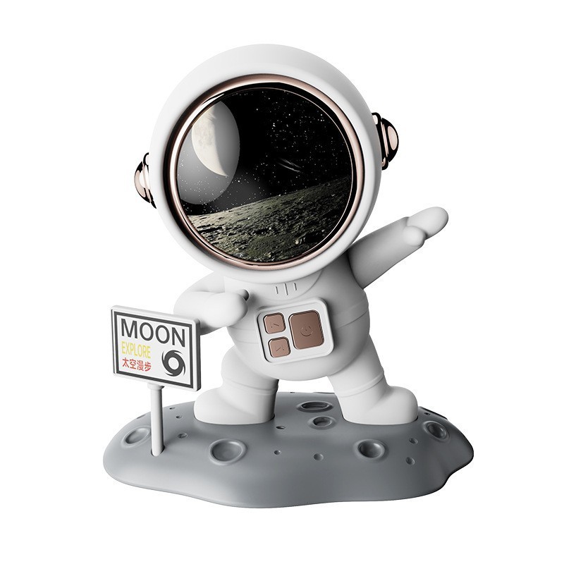 跨境太空人蓝牙音响可插U盘充电式电脑音箱桌面摆件创意礼品新款|undefined