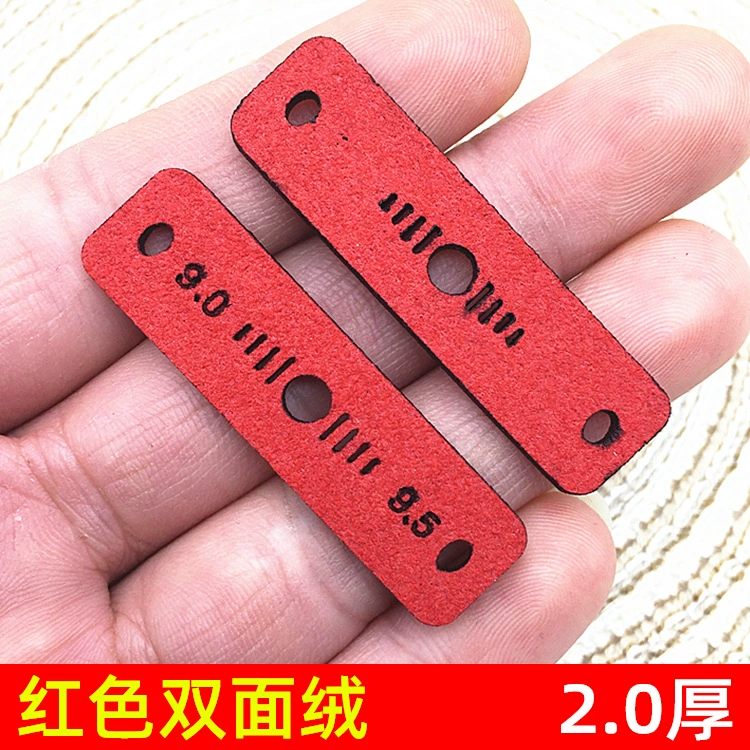 Нано-красный кожаный карман 2,0 мм ультра-волокна плоский кожаный карман