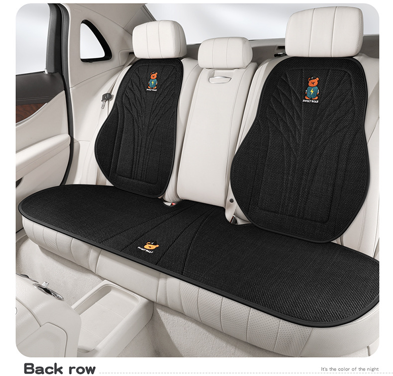 Car Seat Cushion, Suitable for All Seasons, Light Luxury and High-End Feel, Single Driver's Seat Cushion Cover, Cartoon Design