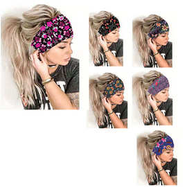 头巾女欧美新款时尚瑜伽运动防风厂家直批吸汗跑步健身弹力发带